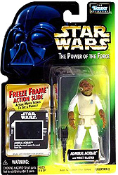 Admiral Ackbar Star Wars Action Figure with Freeze Frame Action Slide