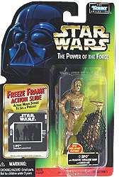 C-3PO Star Wars Action Figure with Freeze Frame Action Slide