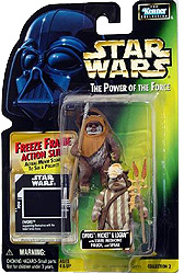 Ewoks Wicket and Logray Star Wars Action Figures with Freeze Frame Action Slide