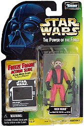 Nien Nunb Star Wars Action Figure with Freeze Frame Action Slide